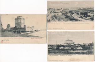 18 db RÉGI görög város képeslap vegyes minőségben / 18 pre-1945 Greek town-view postcards in mixed q...