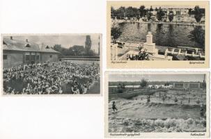 Hajdúszoboszló, strand - 55 db régi képeslap / 55 pre-1945 postcards