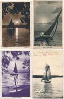 Balaton, gőzhajók, vitorlások - 25 db régi képeslap / 25 pre-1945 postcards