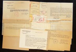 28 db vegyes irat az 1950-es évekből