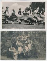 23 db RÉGI motívum képeslap vegyes minőségben: népviselet / 23 pre-1945 motive postcards in mixed qu...