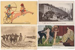 11 db RÉGI motívum képeslap vegyes minőségben: ló / 11 pre-1945 motive postcards in mixed quality: h...