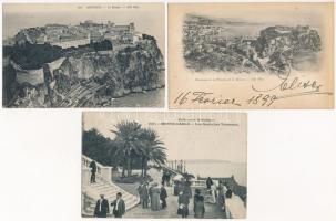 17 db RÉGI külföldi város képeslap vegyes minőségben: Monaco / 17 pre-1945 European town-view postca...