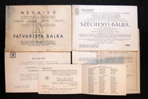 1930-1941 15 db báli meghívó