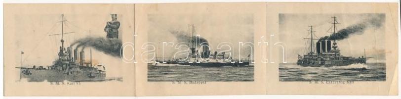 1907 Flottenmanöver: SMS St. Georg, SMS Erzh. Friedrich, SMS Habsburg, SMS Monarch, SMS Wien. K.u.K....