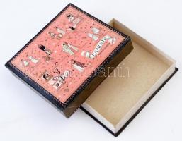 L'amour bonbonos papírdoboz sérült állapotban, 14x15,5 cm