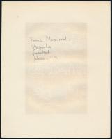 Frans Masereel (1889-1972): Ugrás, fametszet, papír, jelzett a metszeten, 16×10,5 cm