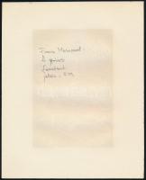 Frans Masereel (1889-1972): Íróasztalnál, fametszet, papír, jelzett a metszeten, 16×10,5 cm