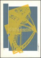 Hervé, Rodolf (1957-2000): Eiffel-torony. Szitanyomat, papír, jelzett, számozott (31/40), 36,5x25 cm.