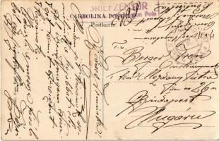 1918 Pola, Pula; Al chiaro di luna sull' Adria / Abendstimmung an der Adria + "K.u.K. Mari...