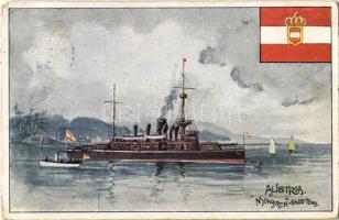 1903 SMS Monarch osztrák-magyar Monarch-osztályú partvédő páncélosa / K.u.K. Kriegsmarine / Austro-Hungarian Navy SMS Monarch, Monarch-class coastal defense ship (EB)