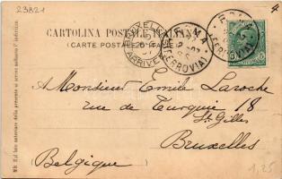 1907 Roma, Rome; Palazzo della Banca d'Italia in Via Nazionale. Ing. P. Becchini / Palace of th...