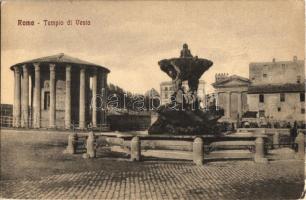 Roma, Rome; Tempio di Vesta / Temple of Vesta, fountain. S.T.A. 61. (EK)