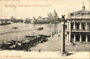 Venezia, Venice; Canal Grande e Chiesa della Salute / Grand Canal, church, basilica, boats. Giov. Zanetti 13.