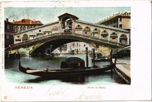 1904 Venezia, Venice; Ponte di Rialto / Rialto Bridge, Grand Canal, boats. Dr. Trenkler Co. 8191. (Rb)