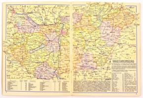 1952 Bognár-Czinder-dr. Takács: Zsebatlasz, kiadja: Geodéziai és Kartográfiai Intézet, 32p
