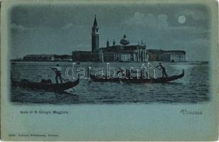 Venezia, Venice; Isola di S. Giorgio Maggiore / San Giorgio Maggiore island, boats. Gobbato Ferdinando 6100.