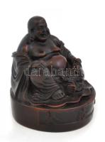 Kis méretű Buddha figura, jelzés nélkül. m: 6,5 cm