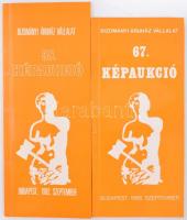 1982, 1985 BÁV 58. és 67. képaukció, 2 db katalógus