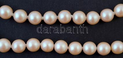 Gyöngysor nyaklánc hozzá való karkötővel, réz szerelékkel