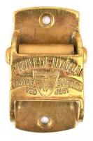 2 db reklámos réz tárgy. Pick Ede utódai, heveder része, h. 6,5 cm. Korányi és Fröhlich, Budapest, m...