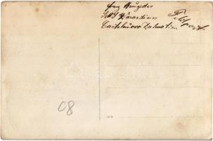 SMS Warasdiner Osztrák-Magyar Haditengerészet rombolójának matrózai egy bóján / K.u.K. Kriegsmarine ...