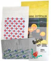 cca 1980 5 db Retro műanyag reklámszatyor hibátlan állapotban, Vegeta, Ambrusné, Rifle, Sopiana, Gyöngy üdítő