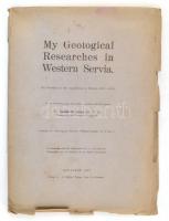 1927 Lewis de Lóczy [Lóczy Lajos]: My Geological Researches in Western Servia, by: - -. Bp., 1927.,&...