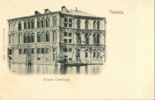 Venezia, Venice; Palazzo Camerlinghi / palace, boat