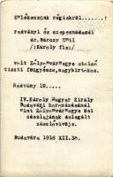 1916 Radványi és szepesnádasdi dr. Bárczy Emil (Károly fia) volt Zólyom vármegye utolsó tiszti főügy...