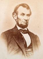 cca 1860-70 6 db portré a kor híres embereiről,  keményhátú fotók: Vörösmarty Mihály, Abraham Lincol...