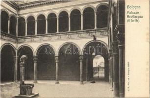 Bologna, Palazzo Bevilacqua (Il Cortile) / Bevilacqua Palace, courtyard. C. A. Pini ed.