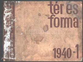 cca 1940-44 össz. 4 db építészettel kapcsolatos folyóirat: Magyar Építőművészet 40. évf., 1941 júniu...