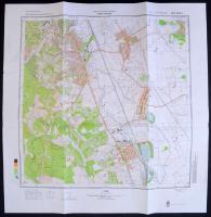 1988-1995 4 db katonai térkép (Cered, Miskolc-Hejőcsaba, Kisgyőr, Hangony), Magyar Néphadsereg/Honvé...