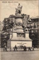 1909 Genova, Genoa; Mon. a C. Colombo / Columbus monument, statue