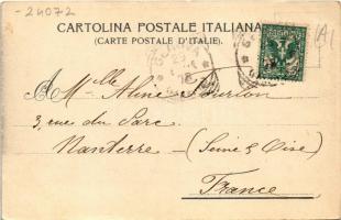 Genova, Genoa; Panorama dalla Lanterna / general view, port, sailing vessels (fl)