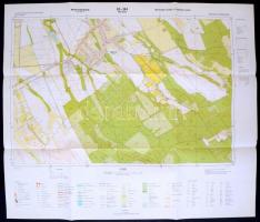 1983-1984 4 db térkép (Bakonyság, Bakonytamási, Csót, Pápateszér)