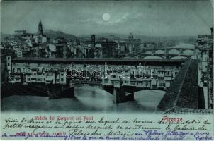 Firenze, Veduta dei Lungarni coi Ponti / bridges