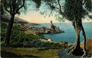 Malcesine, Panorama, Lago di Garda / general view, Lake Garda, Scaligero Castle. Dr. Trenkler Co. 1905. Lga. 28.