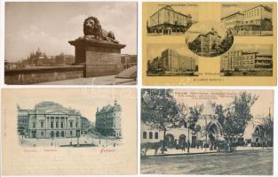 Budapest - 4 db régi képeslap / 4 pre-1945 postcards
