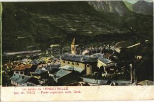 Fenestrelle, Parte superiore della Citta / general view, church. Ediz. Raviol Francesco. Stab. Fot. Campassi & Diena (fl)