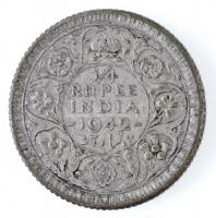 Brit India 1942. 1/4r Ag "VI. György" T:2- patina British India 1942. 1/4 Rupee Ag "George VI" C:VF patina Krause KM#546