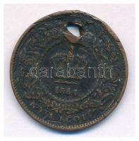 Kanada / Új-Skócia 1861. 1/2p Cu "Viktória" T:3 lyukasztott
Canada / Nova Scotia 1861. 1/...