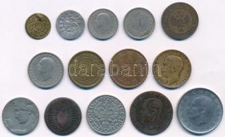 Vegyes érmetétel, 14db T:2-
Mixed coins, 14pcs C:VF