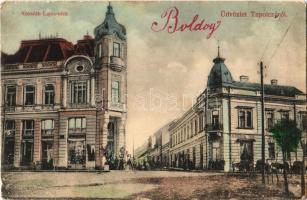1907 Tapolca, Kossuth Lajos utca, Kardos Mór, Gál M. Miksa üzlete. Weisz József kiadása (apró lyukak / tiny pinholes)
