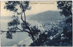 Alassio, Panorama da Levante / general view, shore, railway station. Ediz. Giuseppina Stalla