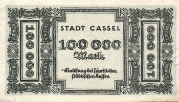 Német Birodalom/Weimari Köztársaság/Cassel 1923. 100.000M T:II/III