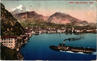 1912 Riva del Garda, Lago di Garda / Lake Garda, steamship. Edition Photoglob (EK)