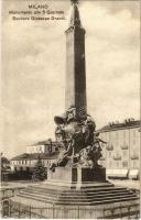 Milano, Milan; Monumento alle 5 Giornate. Scultore Giuseppe Grandi / military monument