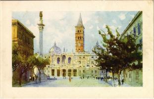 Roma, Rome; Basilica di S. Maria Maggiore / Basilica of Saint Mary Major. art postcard